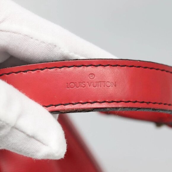 LOUIS VUITTON Epi Noe Shoulder Bag Red M44007 LV Auth 127203 - Picture 9 of 16